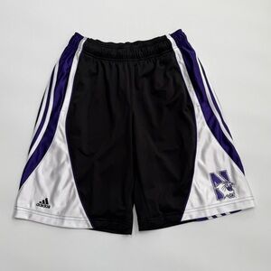 Adidas Men's Black & Purple Northwestern University Basketball Shorts Size Small